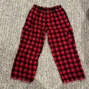 LLBean Buffalo plaid cargo pajama pants